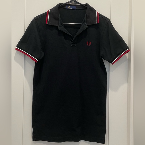 Fred Perry Other - FRED PERRY TWIN TIPPED POLO- BLACK